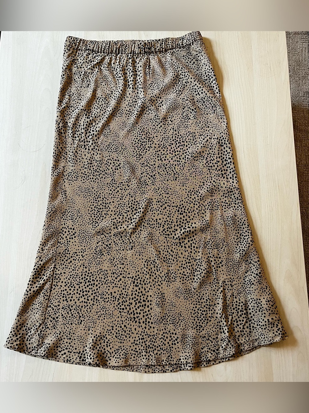 NWT GAP leopard Dot Print Midi Skirt - Tan/Black